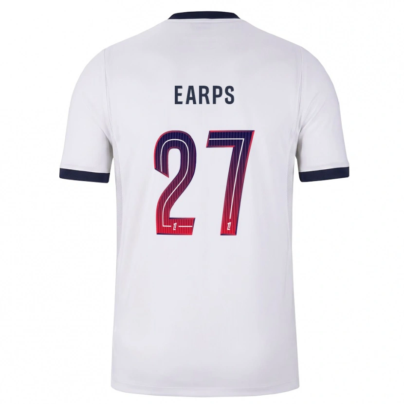 Danxen Hombre Camiseta Mary Earps #27 Blanco Negro Rojo 2ª Equipación 2026/27 La Camisa