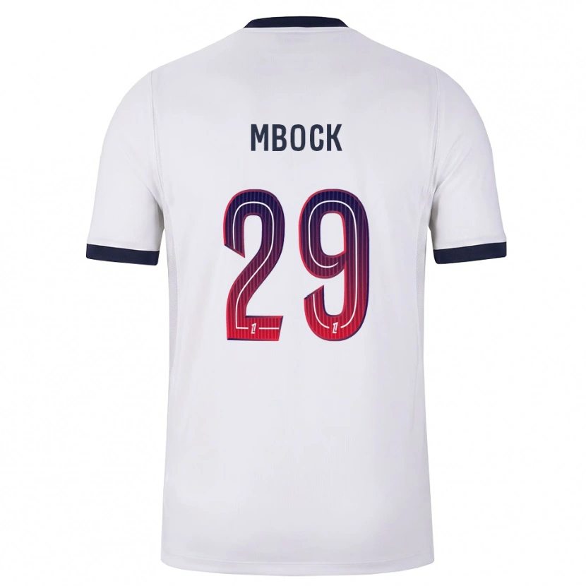 Danxen Hombre Camiseta Griedge Mbock Bathy #29 Blanco Negro Rojo 2ª Equipación 2026/27 La Camisa