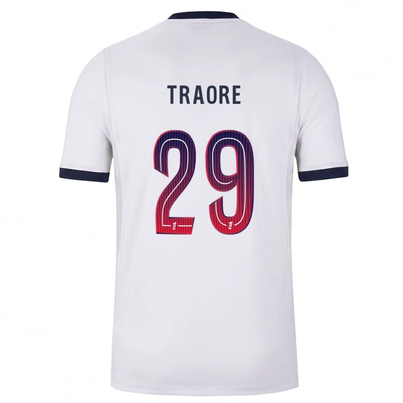 Danxen Hombre Camiseta Manssita Traoré #29 Blanco Negro Rojo 2ª Equipación 2026/27 La Camisa
