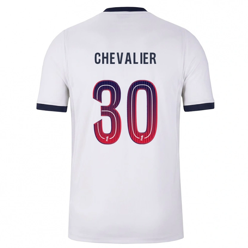 Danxen Hombre Camiseta Lucas Chevalier #30 Blanco Negro Rojo 2ª Equipación 2026/27 La Camisa