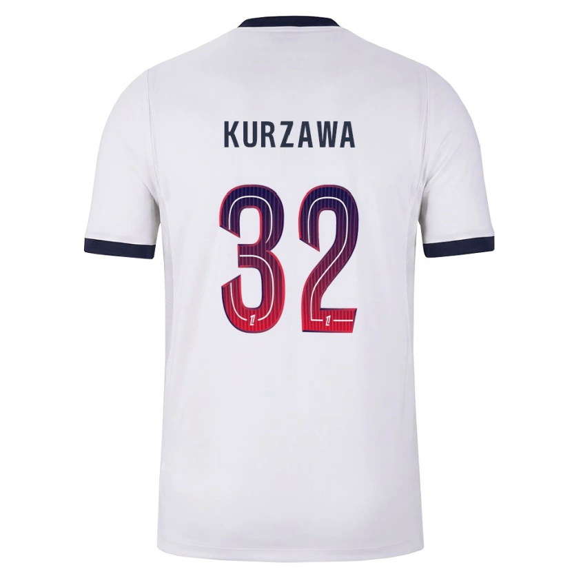 Danxen Hombre Camiseta Layvin Kurzawa #32 Blanco Negro Rojo 2ª Equipación 2026/27 La Camisa
