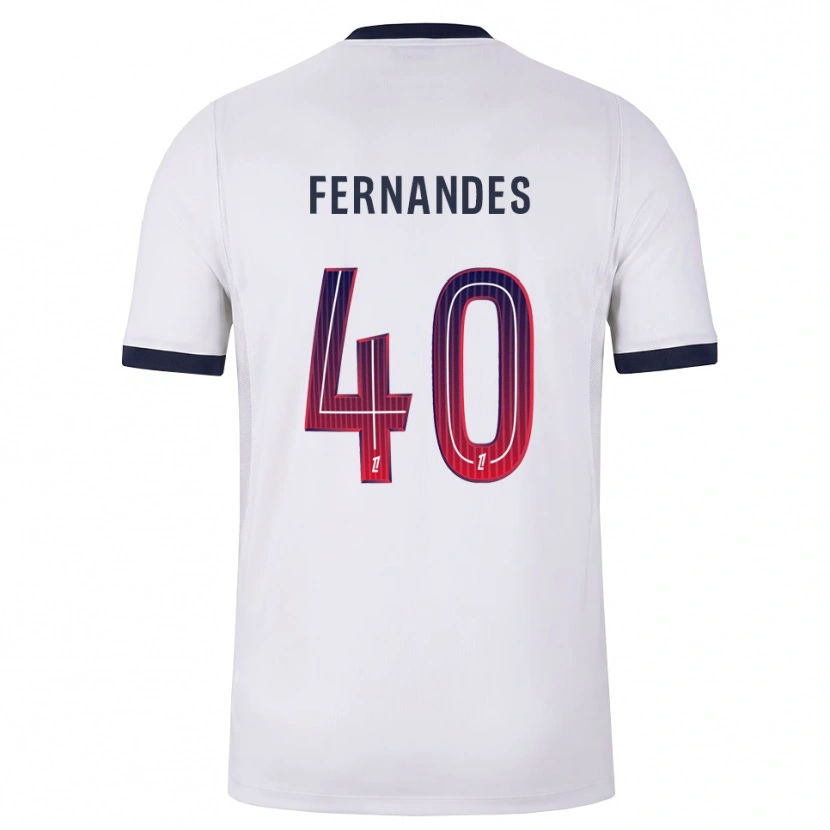 Danxen Hombre Camiseta Alyssa Fernandes #40 Blanco Negro Rojo 2ª Equipación 2026/27 La Camisa