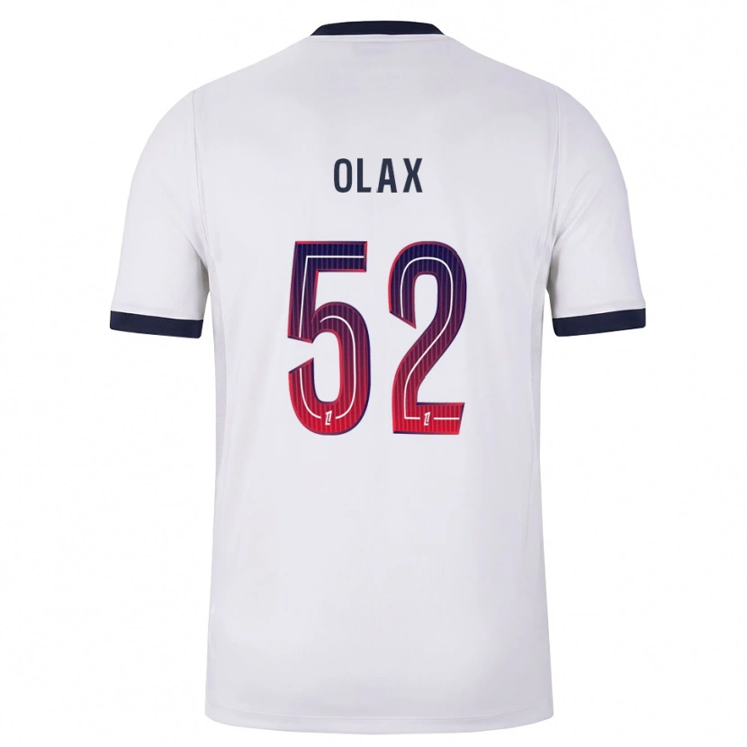 Danxen Hombre Camiseta Djamy Olax #52 Blanco Negro Rojo 2ª Equipación 2026/27 La Camisa