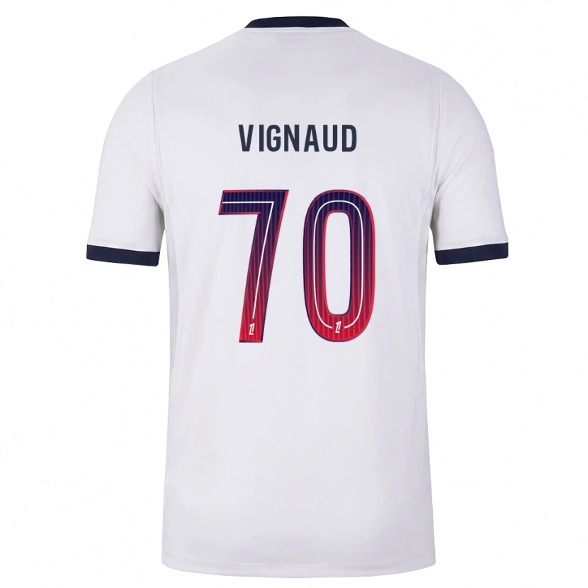 Danxen Hombre Camiseta Arthur Vignaud #70 Blanco Negro Rojo 2ª Equipación 2026/27 La Camisa