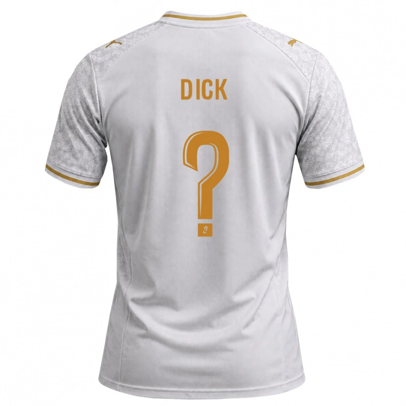 Danxen Hombre Camiseta Livingstone Dick #0 Blanco Gris Dorado 2ª Equipación 2026/27 La Camisa