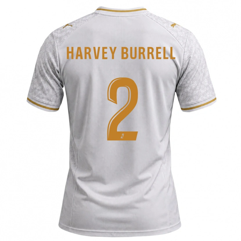 Danxen Hombre Camiseta Ezeckiel Zola Ngundu #2 Blanco Gris Dorado 2ª Equipación 2026/27 La Camisa