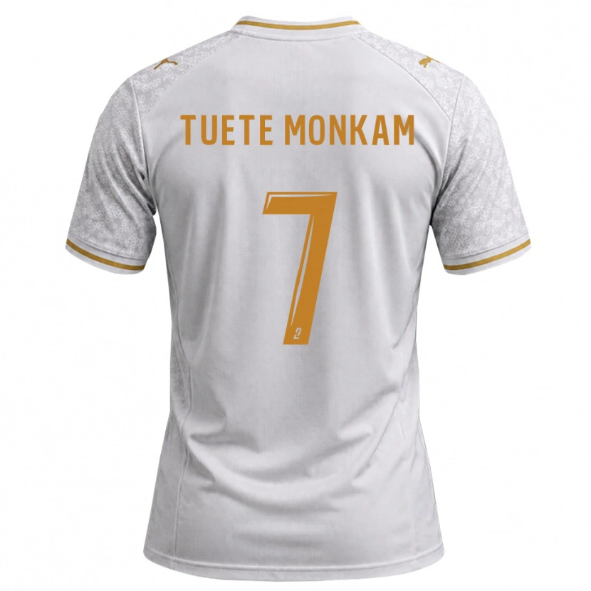 Danxen Hombre Camiseta Malcolm Tuete Monkam #7 Blanco Gris Dorado 2ª Equipación 2026/27 La Camisa