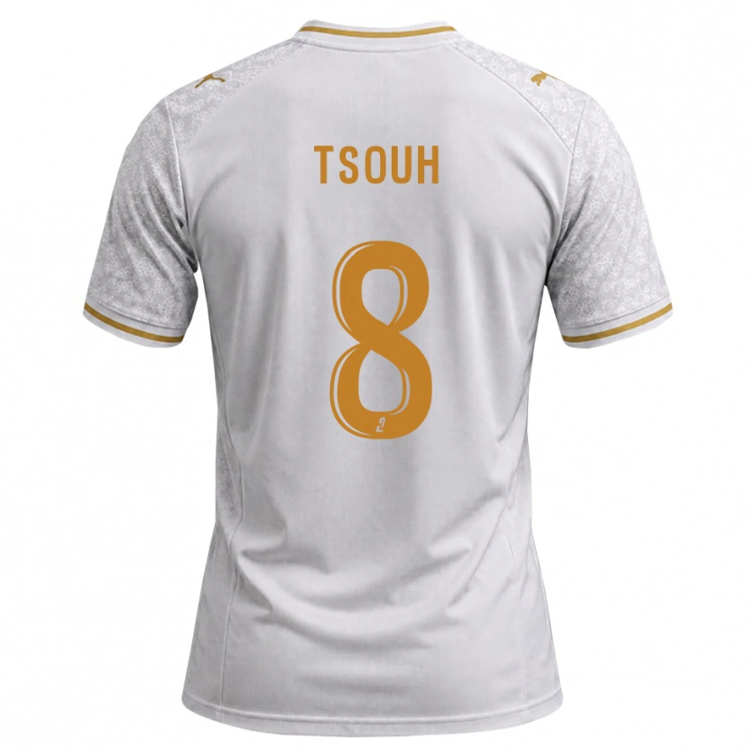 Danxen Hombre Camiseta Justin Tsouh #8 Blanco Gris Dorado 2ª Equipación 2026/27 La Camisa