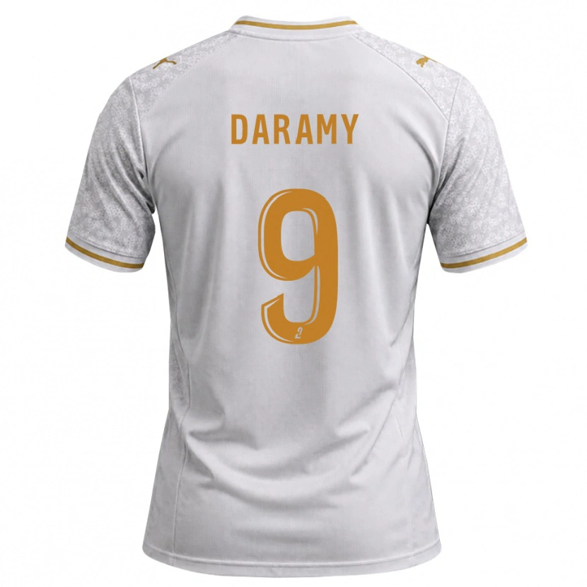 Danxen Hombre Camiseta Mohamed Daramy #9 Blanco Gris Dorado 2ª Equipación 2026/27 La Camisa