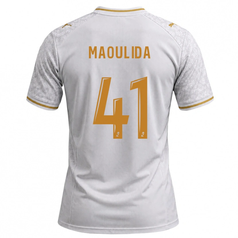 Danxen Hombre Camiseta Assimina Maoulida #41 Blanco Gris Dorado 2ª Equipación 2026/27 La Camisa