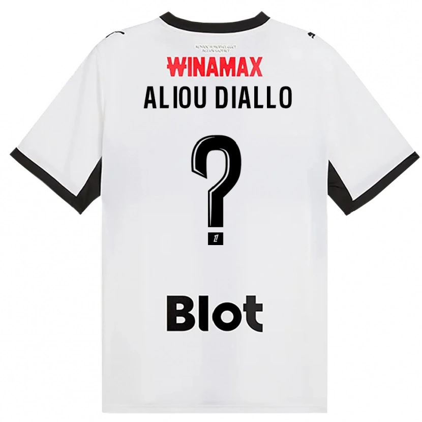 Danxen Hombre Camiseta Mamadou Aliou Diallo #0 Negro Blanco Rojo 2ª Equipación 2026/27 La Camisa