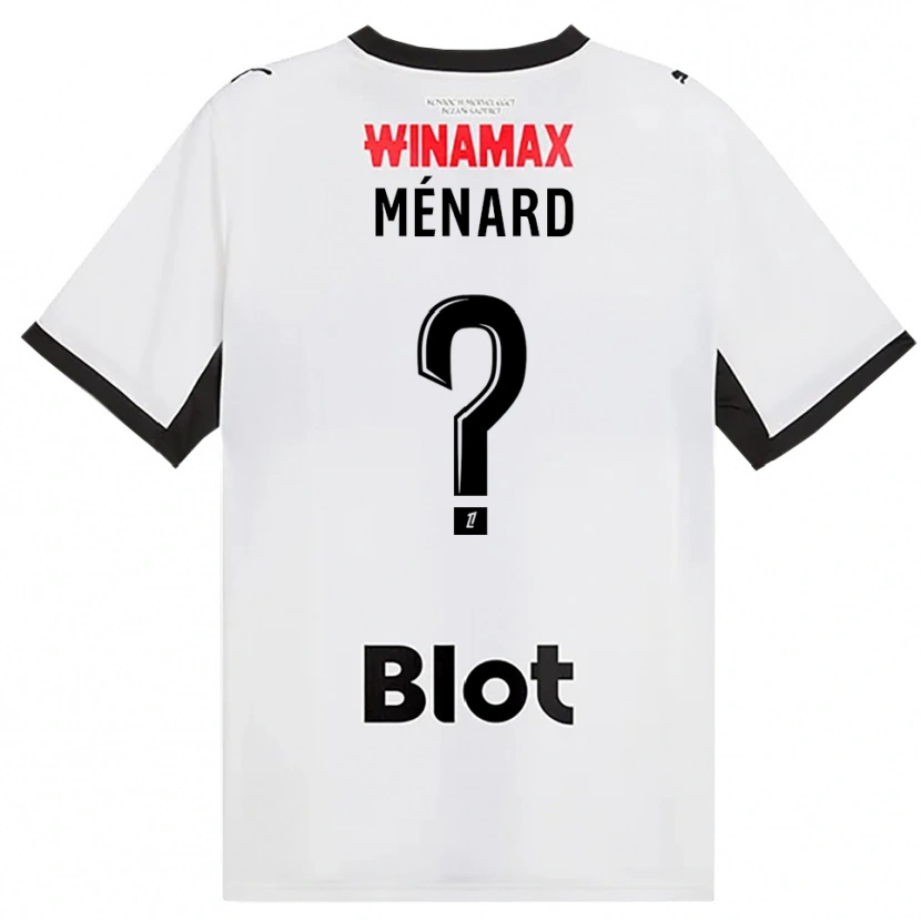 Danxen Hombre Camiseta Antoine Ménard #0 Negro Blanco Rojo 2ª Equipación 2026/27 La Camisa
