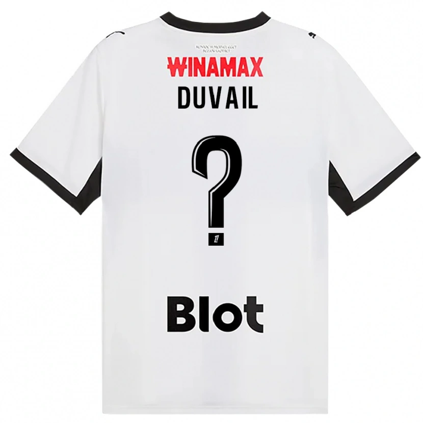 Danxen Hombre Camiseta Jules Duvail #0 Negro Blanco Rojo 2ª Equipación 2026/27 La Camisa