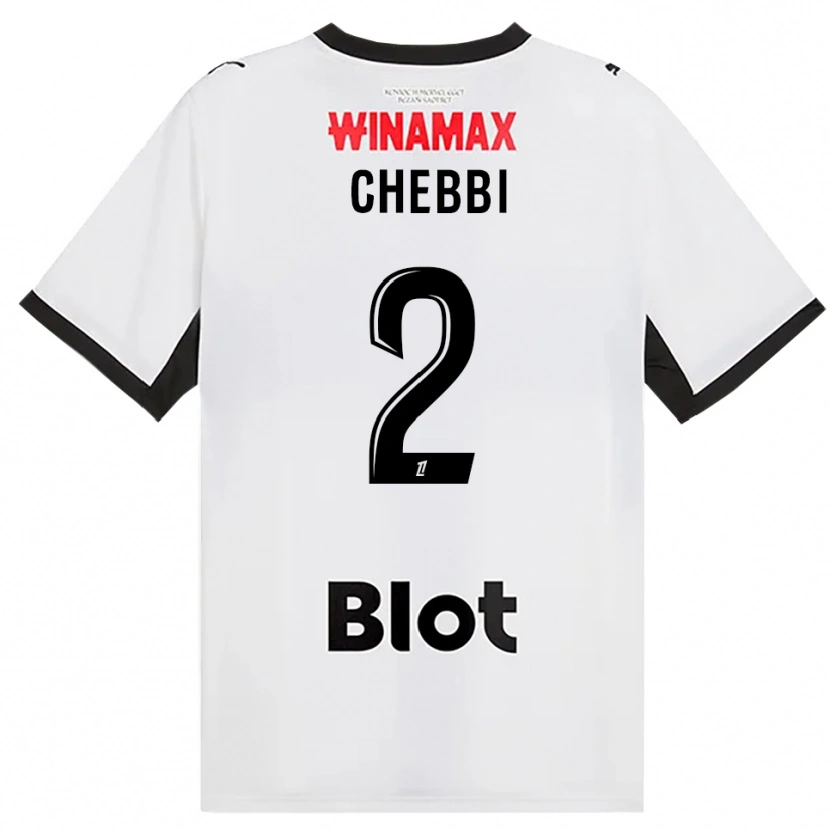 Danxen Hombre Camiseta Mohamed Chebbi #2 Negro Blanco Rojo 2ª Equipación 2026/27 La Camisa