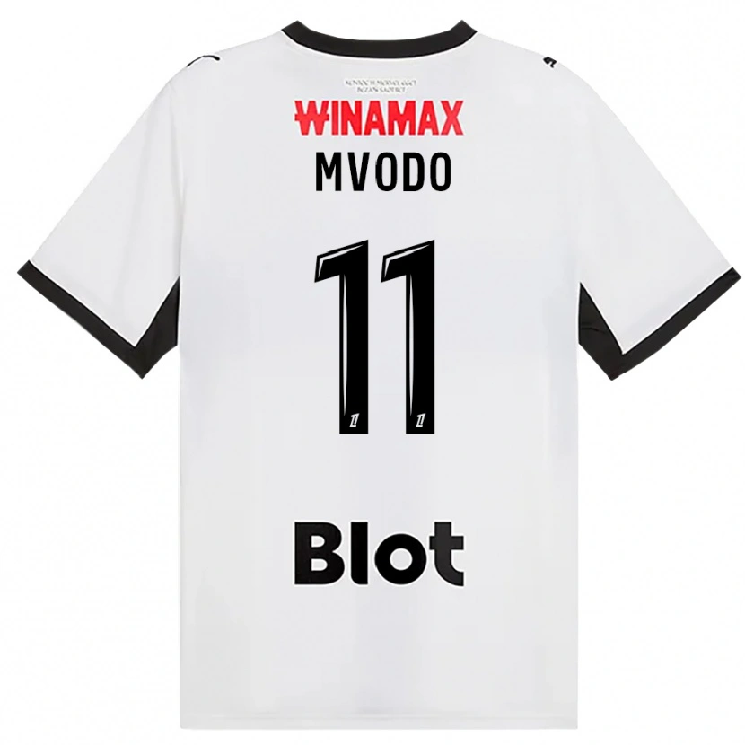 Danxen Hombre Camiseta Steeve Mvodo Mvodo #11 Negro Blanco Rojo 2ª Equipación 2026/27 La Camisa