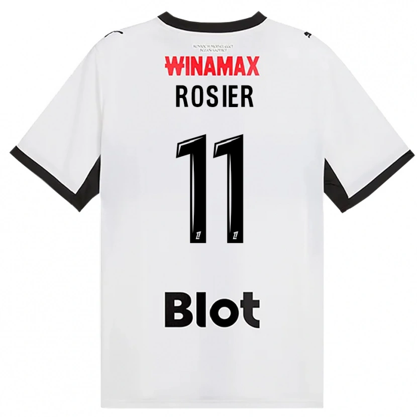 Danxen Hombre Camiseta Lucas Rosier #11 Negro Blanco Rojo 2ª Equipación 2026/27 La Camisa