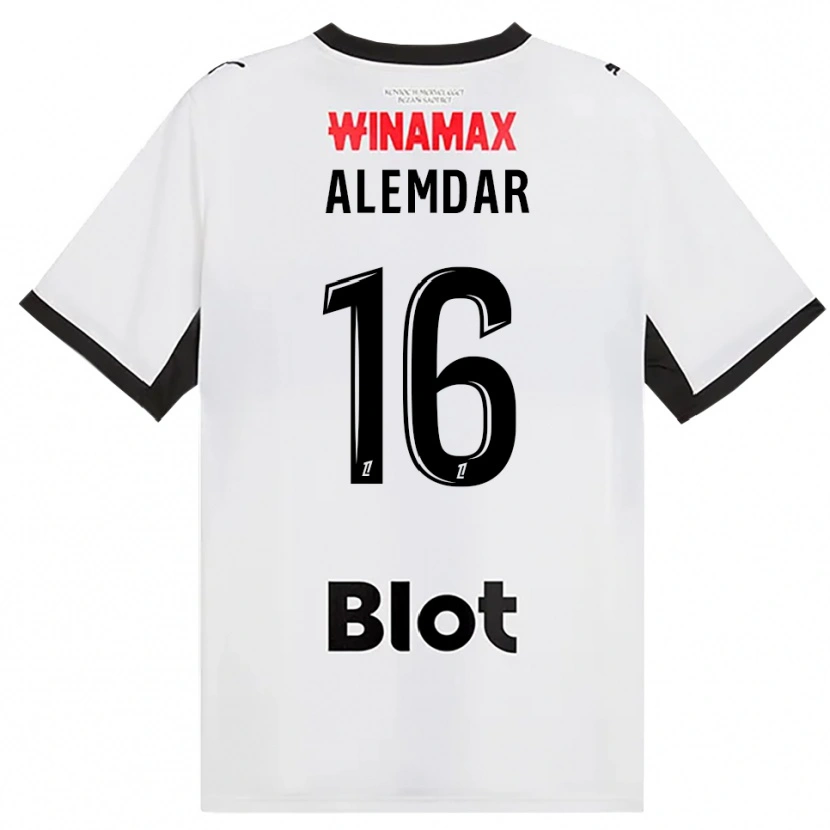 Danxen Hombre Camiseta Doğan Alemdar #16 Negro Blanco Rojo 2ª Equipación 2026/27 La Camisa