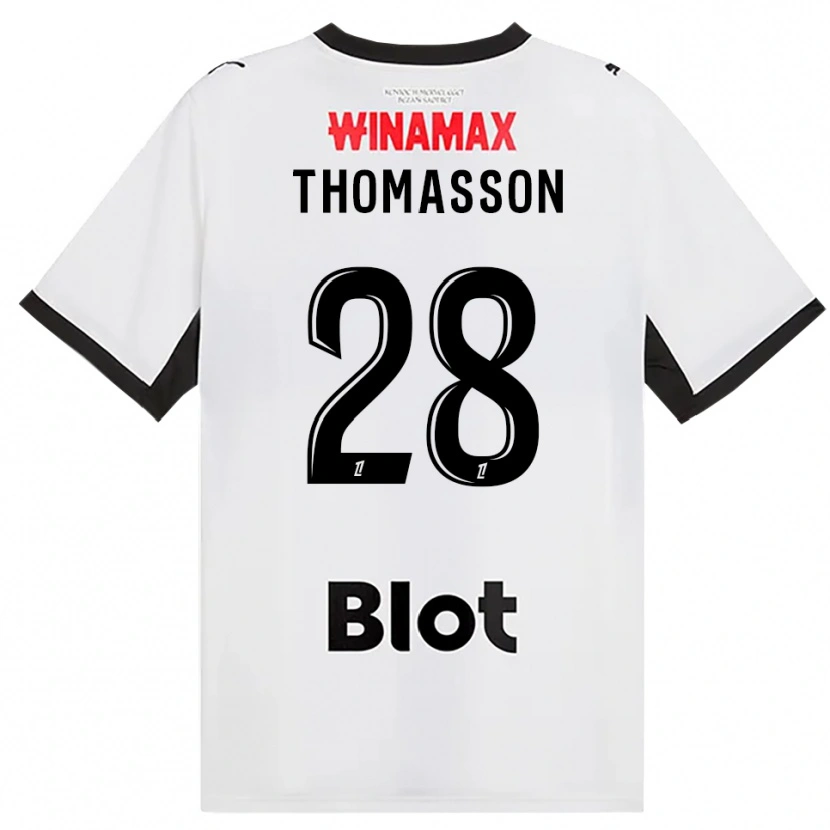 Danxen Hombre Camiseta Adrien Thomasson #28 Negro Blanco Rojo 2ª Equipación 2026/27 La Camisa