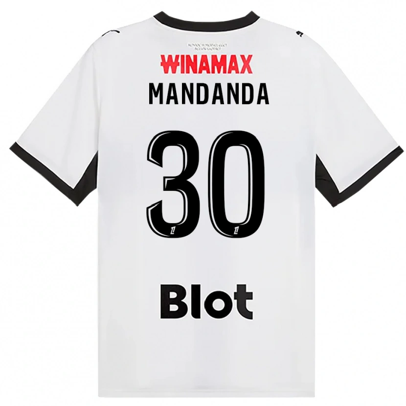 Danxen Hombre Camiseta Steve Mandanda #30 Negro Blanco Rojo 2ª Equipación 2026/27 La Camisa