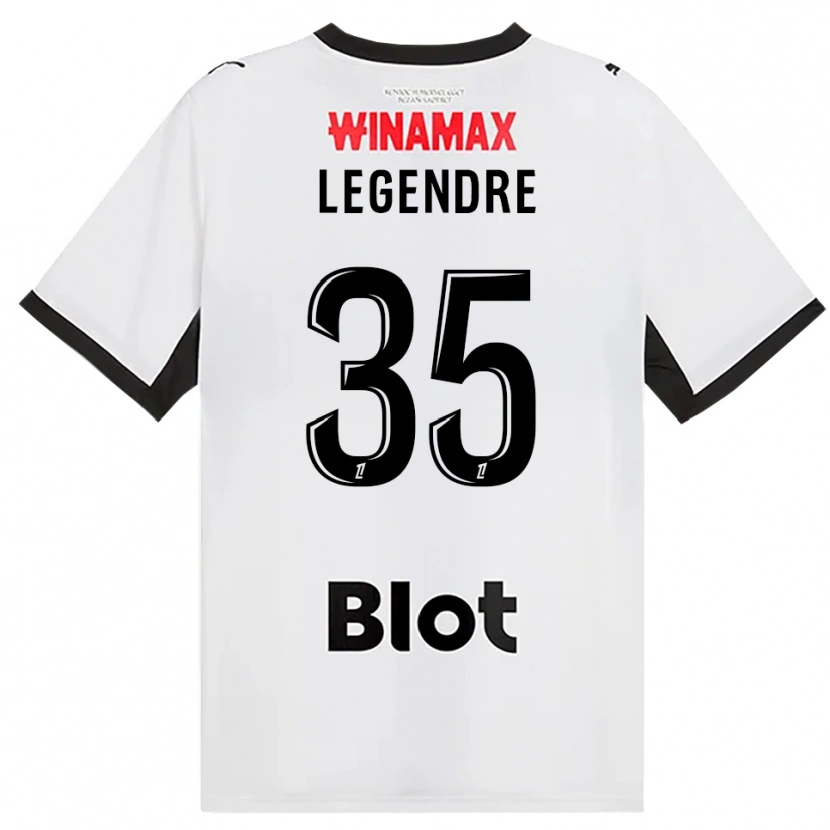 Danxen Hombre Camiseta Elías Legendre Quiñónez #35 Negro Blanco Rojo 2ª Equipación 2026/27 La Camisa
