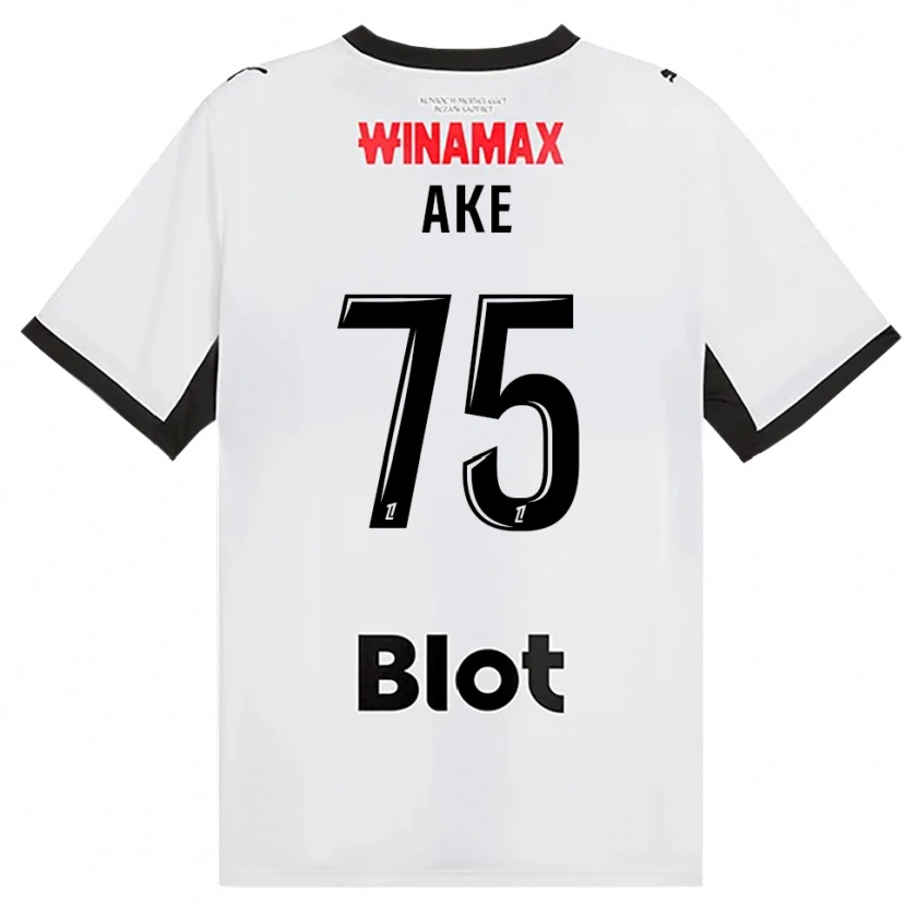 Danxen Hombre Camiseta Junior Ake #75 Negro Blanco Rojo 2ª Equipación 2026/27 La Camisa