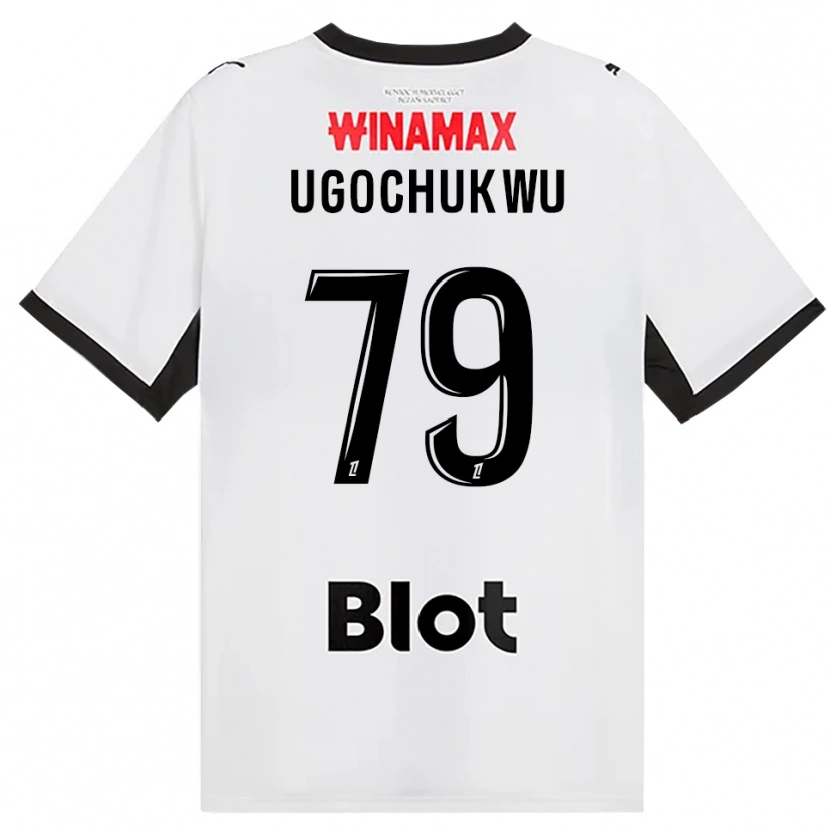 Danxen Hombre Camiseta Chibuike Ugochukwu #79 Negro Blanco Rojo 2ª Equipación 2026/27 La Camisa