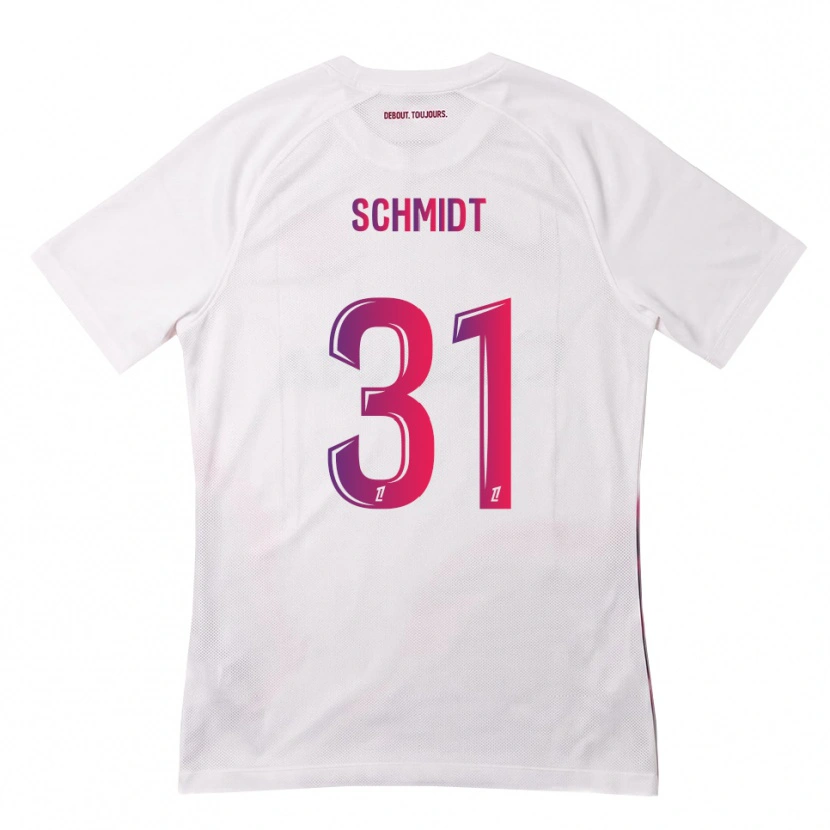 Danxen Hombre Camiseta Niklas Schmidt #31 Blanco Rosa Morado 2ª Equipación 2026/27 La Camisa