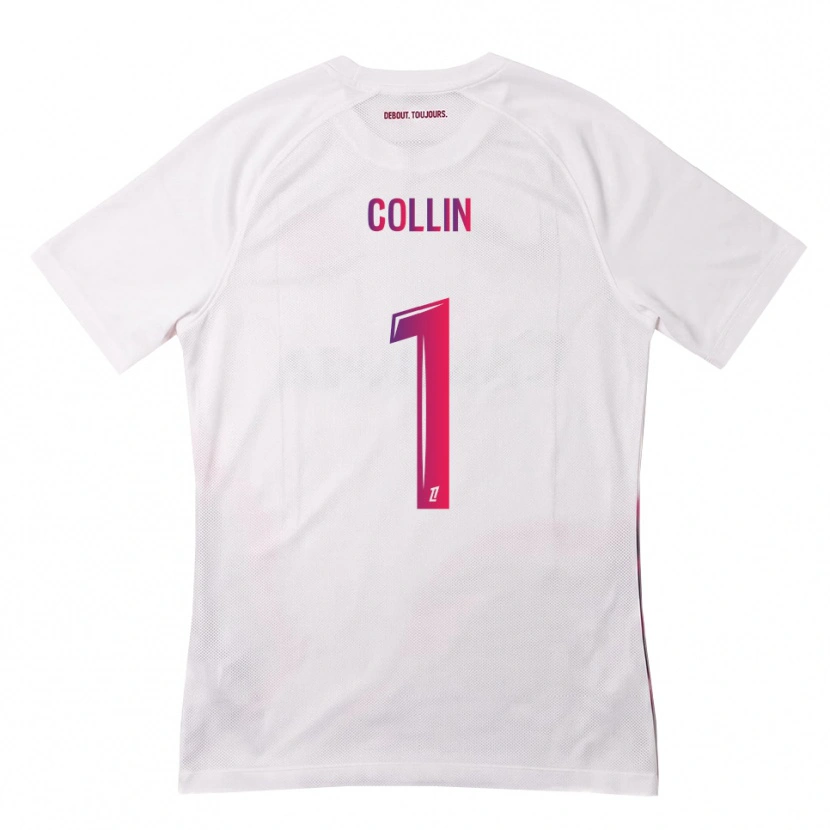 Danxen Hombre Camiseta Théo Collin #1 Blanco Rosa Morado 2ª Equipación 2026/27 La Camisa