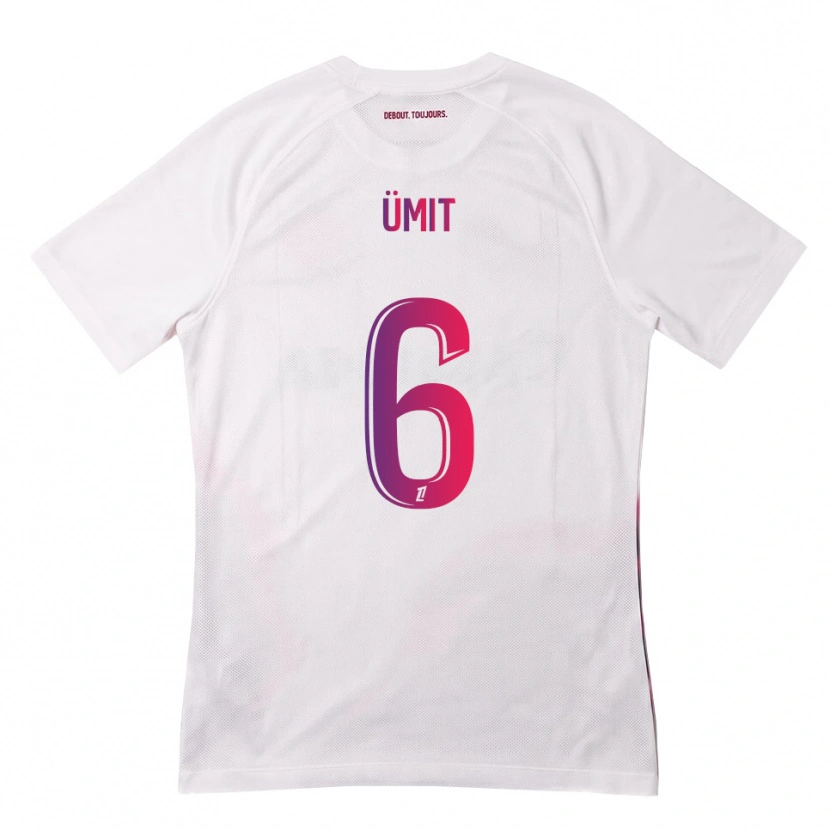Danxen Hombre Camiseta Ümit Akdağ #6 Blanco Rosa Morado 2ª Equipación 2026/27 La Camisa