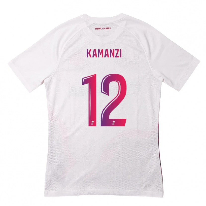 Danxen Hombre Camiseta Warren Kamanzi #12 Blanco Rosa Morado 2ª Equipación 2026/27 La Camisa