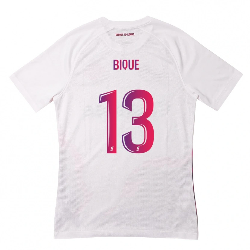 Danxen Hombre Camiseta Darren Bique #13 Blanco Rosa Morado 2ª Equipación 2026/27 La Camisa