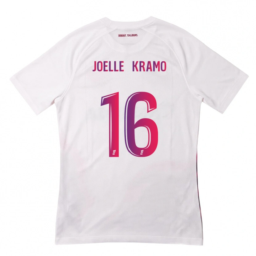 Danxen Hombre Camiseta Marie Joelle Kramo #16 Blanco Rosa Morado 2ª Equipación 2026/27 La Camisa