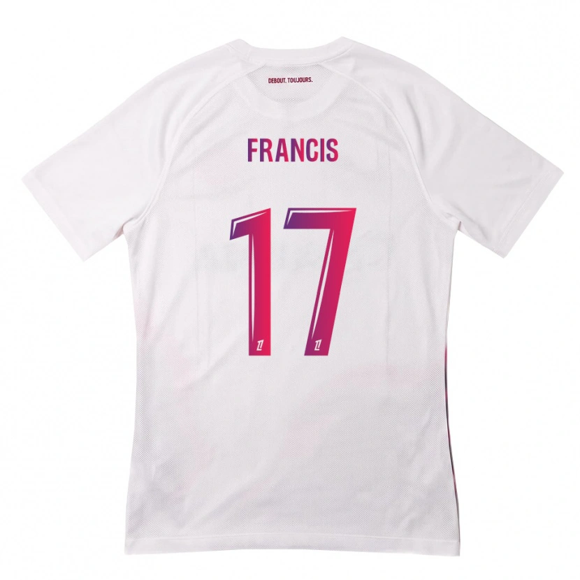 Danxen Hombre Camiseta Abu Francis #17 Blanco Rosa Morado 2ª Equipación 2026/27 La Camisa
