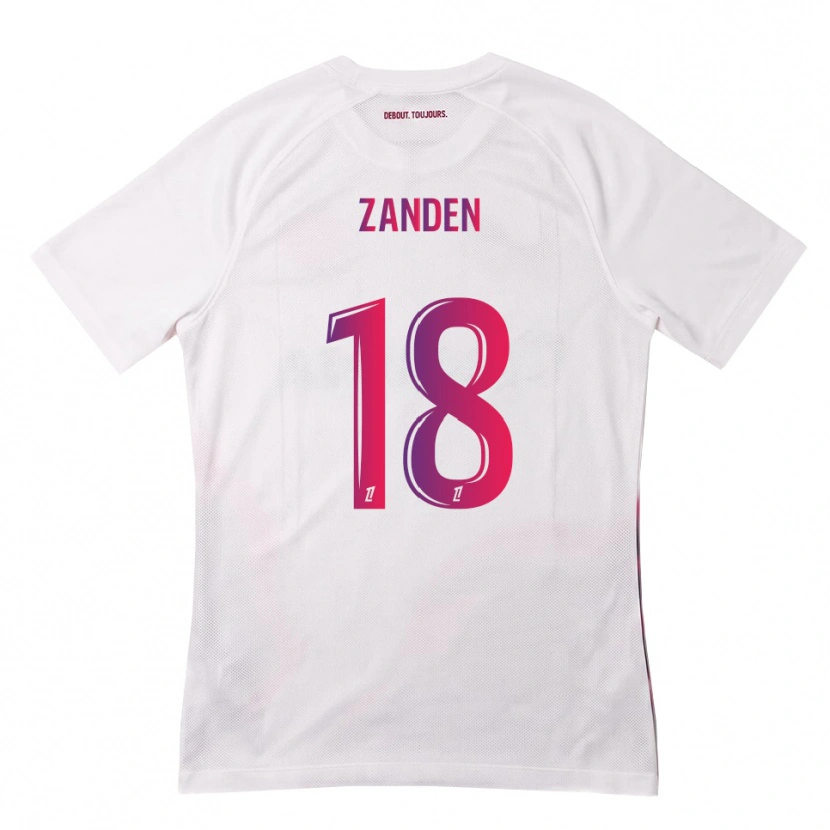Danxen Hombre Camiseta Oliver Zandén #18 Blanco Rosa Morado 2ª Equipación 2026/27 La Camisa