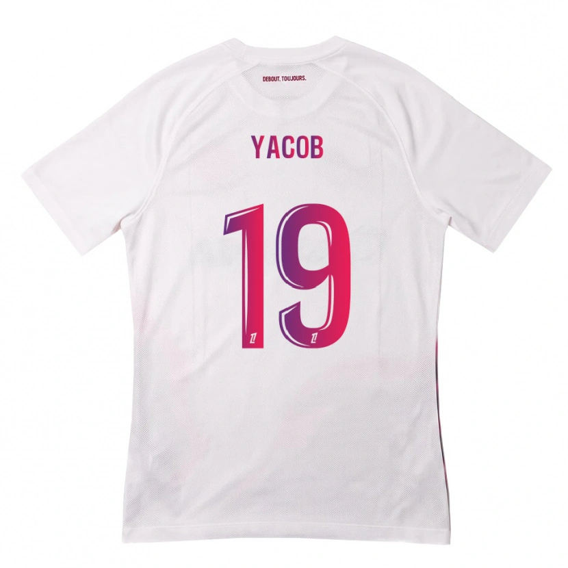 Danxen Hombre Camiseta Ilana Yacob #19 Blanco Rosa Morado 2ª Equipación 2026/27 La Camisa