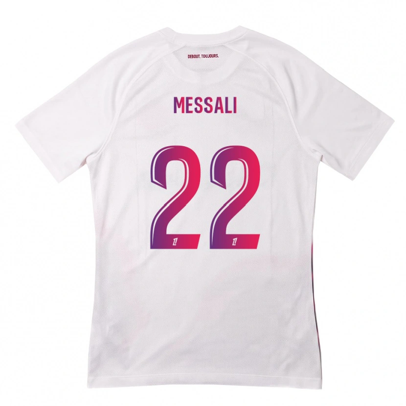 Danxen Hombre Camiseta Rafik Messali #22 Blanco Rosa Morado 2ª Equipación 2026/27 La Camisa