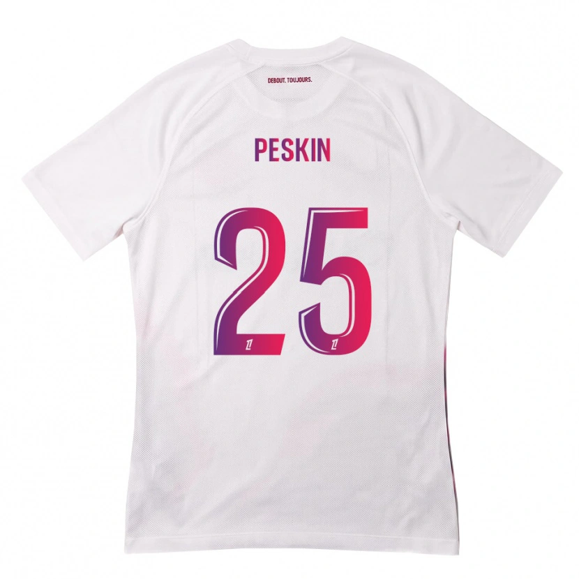 Danxen Hombre Camiseta Kelso Peskin #25 Blanco Rosa Morado 2ª Equipación 2026/27 La Camisa