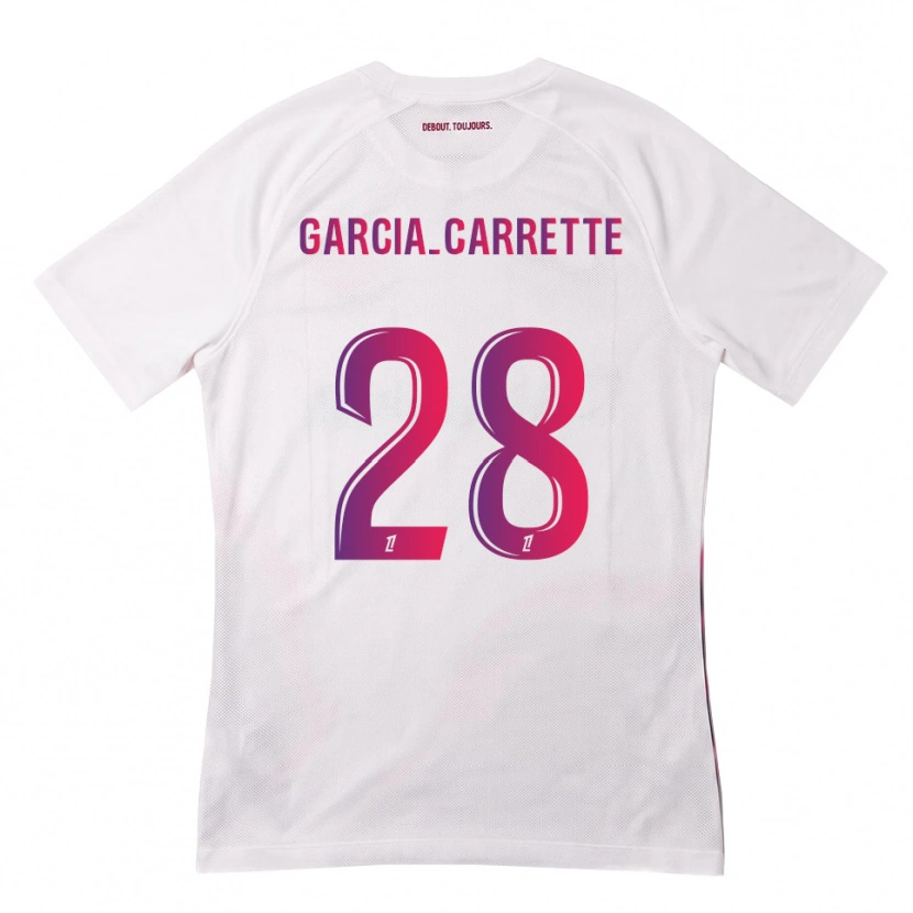 Danxen Hombre Camiseta Hortense Garcia-Carrette #28 Blanco Rosa Morado 2ª Equipación 2026/27 La Camisa