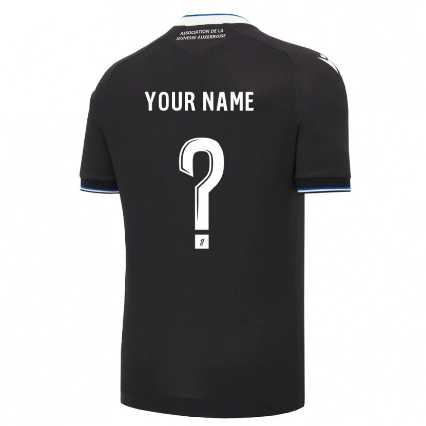 Danxen Hombre Camiseta Su Nombre #0 Negro Azul Blanco 2ª Equipación 2026/27 La Camisa