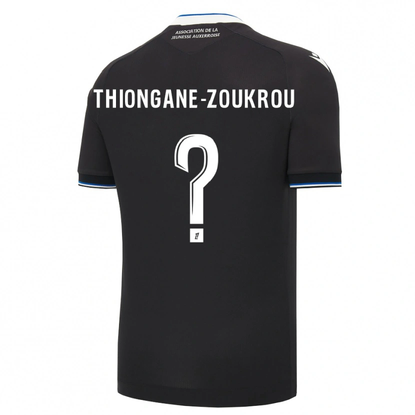 Danxen Hombre Camiseta Ackah-Tidiane Zoukrou #0 Negro Azul Blanco 2ª Equipación 2026/27 La Camisa