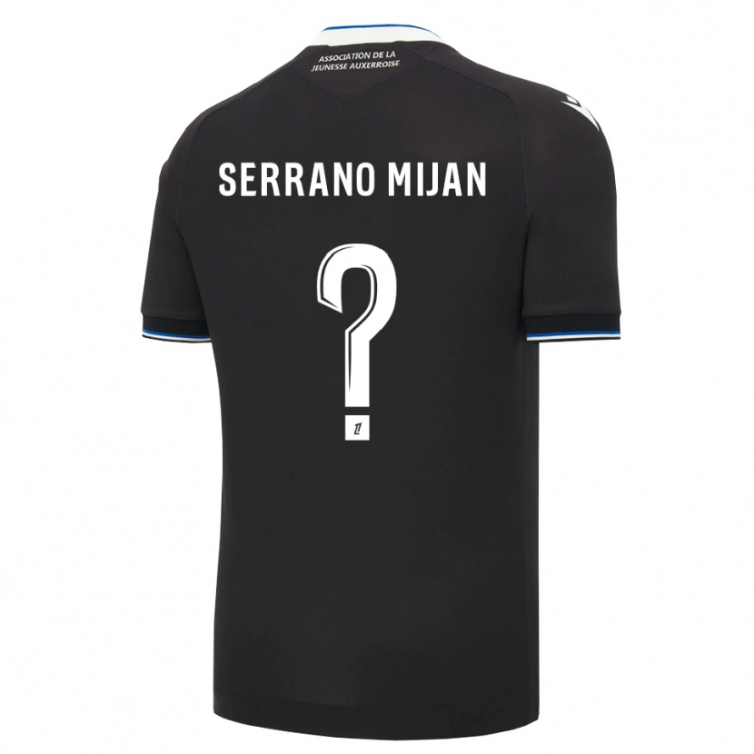 Danxen Hombre Camiseta Joye Serrano Mijan #0 Negro Azul Blanco 2ª Equipación 2026/27 La Camisa