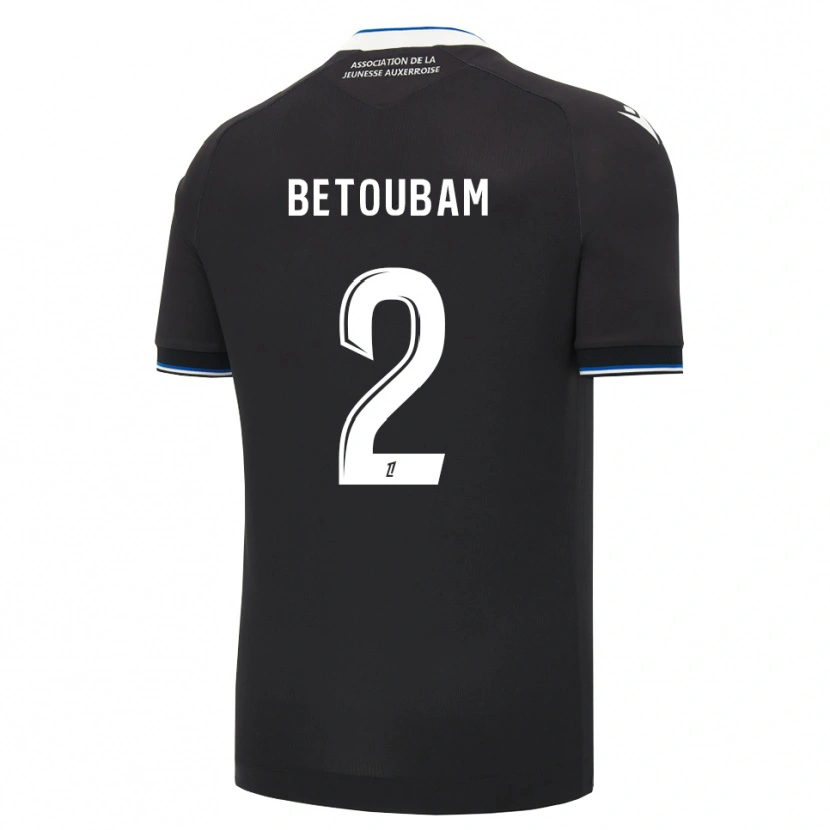 Danxen Hombre Camiseta Clément Betoubam #2 Negro Azul Blanco 2ª Equipación 2026/27 La Camisa