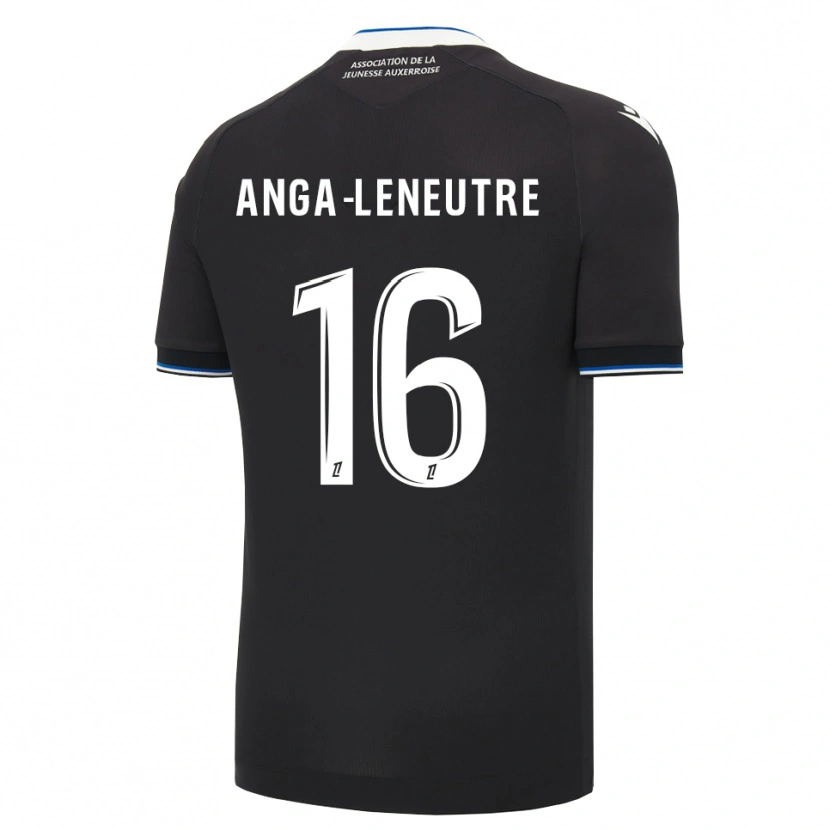 Danxen Hombre Camiseta Nathan Anga-Leneutre #16 Negro Azul Blanco 2ª Equipación 2026/27 La Camisa