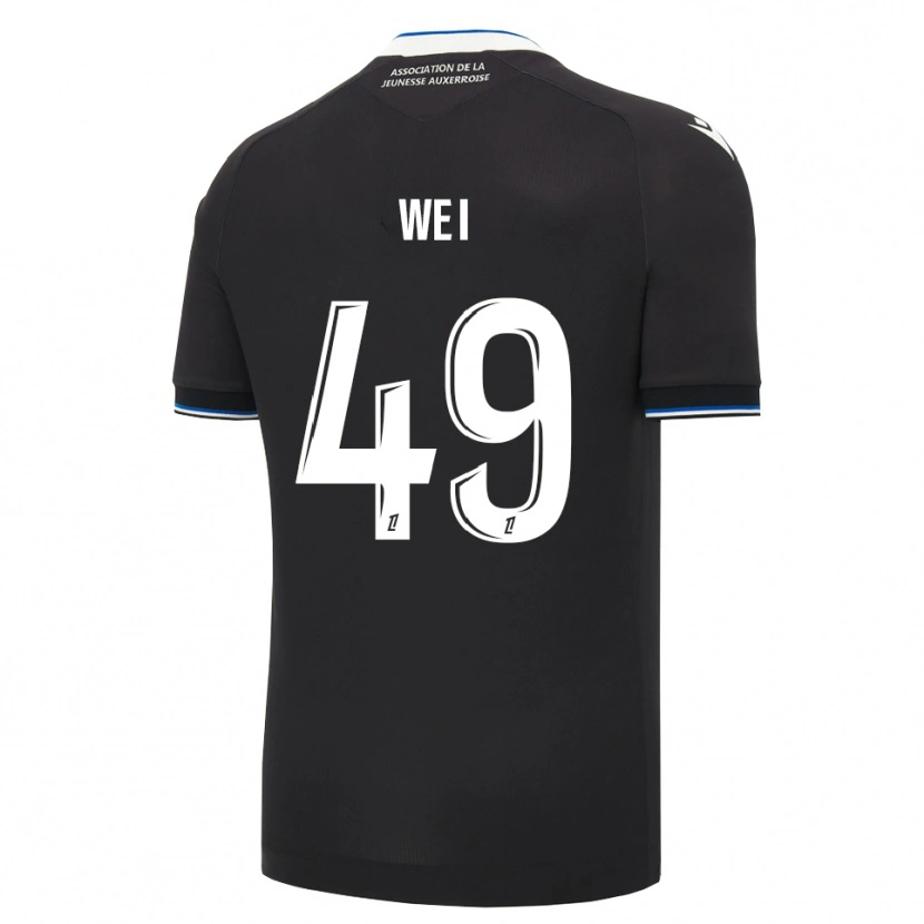 Danxen Hombre Camiseta Xiangxin Wei #49 Negro Azul Blanco 2ª Equipación 2026/27 La Camisa