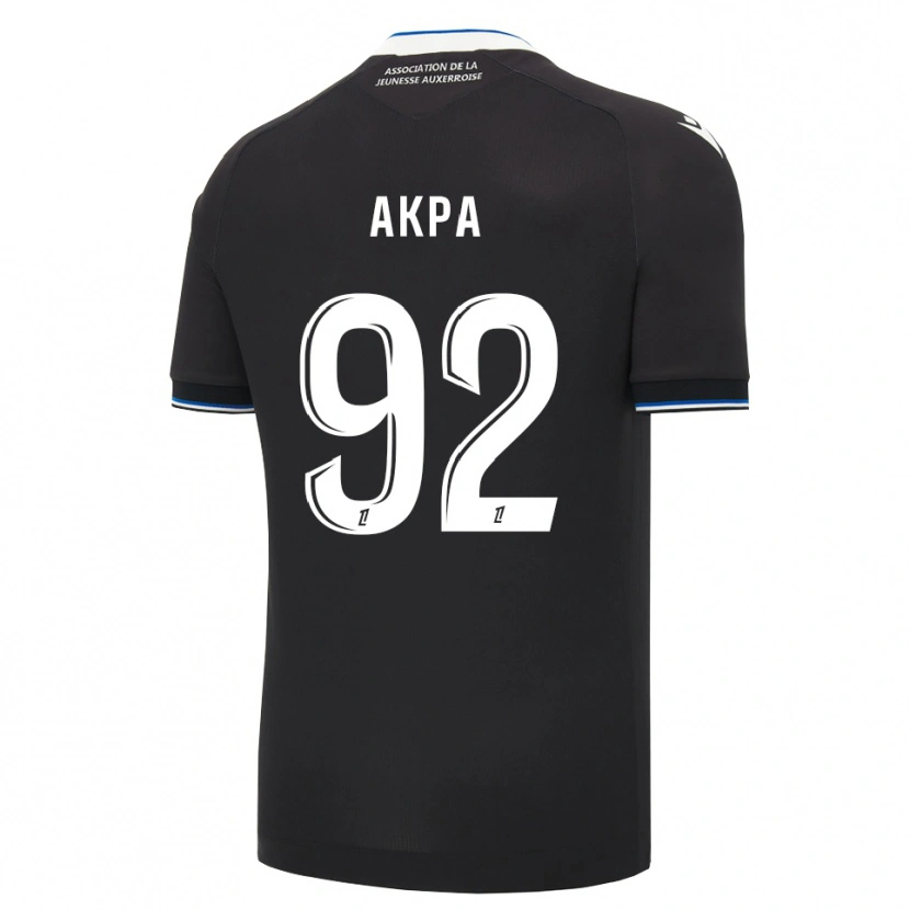 Danxen Hombre Camiseta Clément Akpa #92 Negro Azul Blanco 2ª Equipación 2026/27 La Camisa
