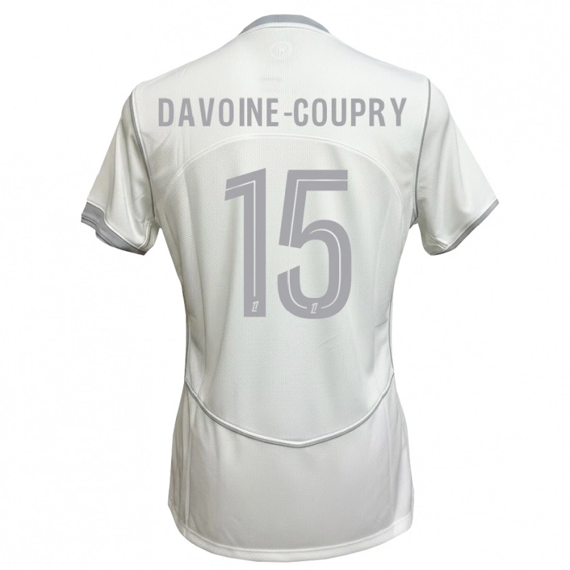 Danxen Hombre Camiseta Eliot Davoine-Coupry #15 Blanco Gris 2ª Equipación 2026/27 La Camisa
