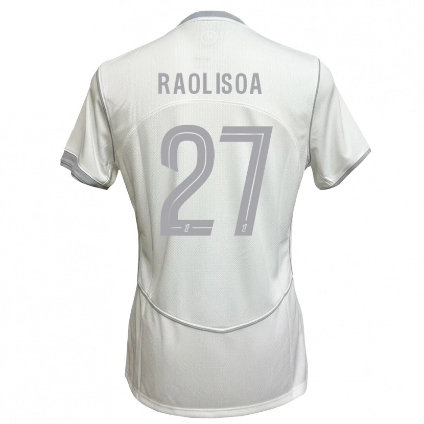 Danxen Hombre Camiseta Lilian Raolisoa #27 Blanco Gris 2ª Equipación 2026/27 La Camisa