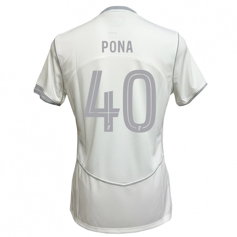 Danxen Hombre Camiseta Oumar Pona #40 Blanco Gris 2ª Equipación 2026/27 La Camisa