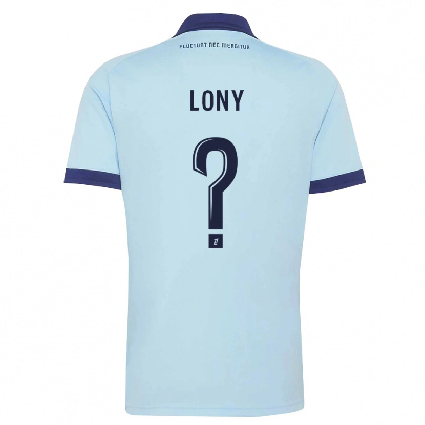 Danxen Hombre Camiseta Lony Pereira Mendes Vaz #0 Azul Aciano Negro 2ª Equipación 2026/27 La Camisa