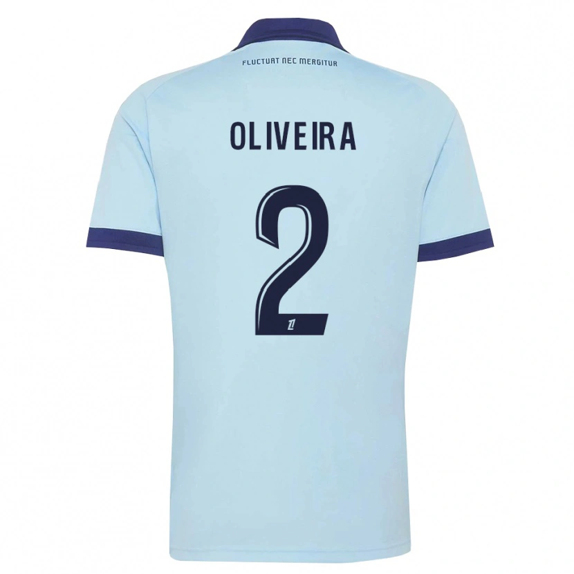 Danxen Hombre Camiseta Jean-Louis Oliveira #2 Azul Aciano Negro 2ª Equipación 2026/27 La Camisa